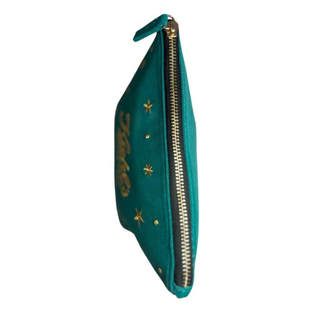 Kiehl’s Velvet Pouch Makeup Cosmetic Case Bag Green - Picture 6 of 14